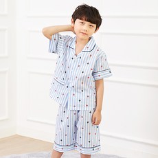 兒童透氣可愛風ST短袖睡衣套裝 877