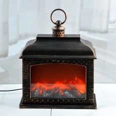 홈마인 불멍 벽난로 무드등, 골드(41)