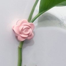 폴라 식물 로즈 고정 클립 핑크, 10개