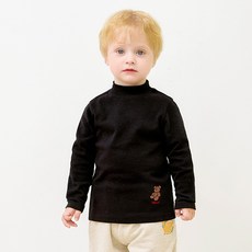 mollimelli 兒童小熊半高領T恤