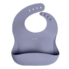 LALABY 矽膠圍兜 - 薰衣草紫, 1個, 1個