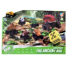 Kiumhouse 野生動物園磨砂車玩具 24入, 混色