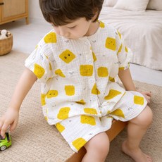 우주아이 쿠키베어 반팔실내복 상하의 세트