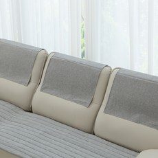 Casa Story 純棉基本款素色沙發背靠墊套, 1個, 炭灰色