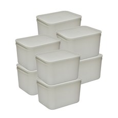 씨밀렉스 닛띵 담담 수납 정리함, 그레이, 8개