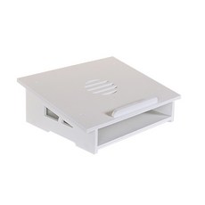 러블리 사선 노트북 받침대 수납함 심플 대형, 화이트