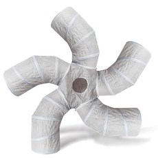 DING DONG PET 貓咪五向隧道屋 大型, 1個, 灰色