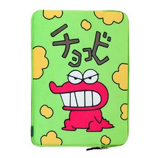 Shinchan 蠟筆小新 蠟筆小新 柔軟毛絨 iPad 筆電收納包, 巧克比 恐龍