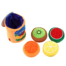 ParisDog 狗狗水果罐頭零食遊戲玩具組, 柳橙, 1套