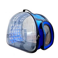 콤피펫츠 반려동물 강아지 발바닥 EVA 투명하드 이동가방, 블루, 1개