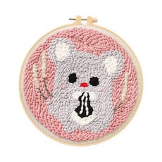 펀치니들 프랑스 자수 취미 DIY 키트, 1세트, 032