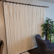 AllHigh 窗戶室內裝飾工藝Macrame掛簾, 01 A型