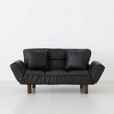 마켓비 앰보 펫소파베드 T031 + 미니 쿠션 2p 세트 방문설치, 블랙브라운