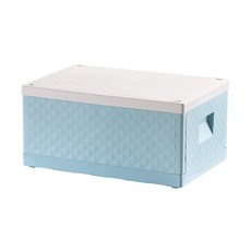 A-Hope 多功能折疊塑料收納盒小, 藍色, 1個