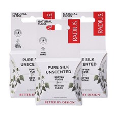 RADIUS 絲質牙線 30m, 1盒, 3盒