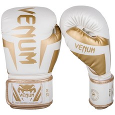 VENUM 菁英拳擊手套, 白色+金色