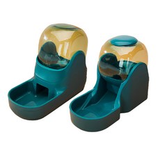 寵物半自動餵食器 JNH063, 綠色, 1套