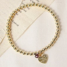 오에스티 여성용 14K 에떼르넬 스톤하트 패션팔찌