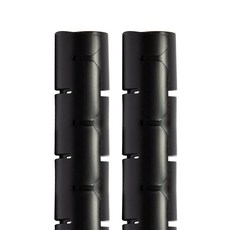 솔탑 매직케이블 정리 전선 인터넷선 클립 SOLTOP-96, 2개, 블랙