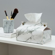 大理石紋黑白衛生紙套, 白色的