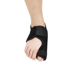 작전마켓 벨크로 발가락 보호대 블랙 오른발, 1개