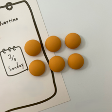 恩熙魔法 可愛多用途冰箱磁鐵 6入, 霧面琥珀