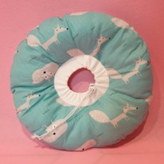 그레이모던 방수 경량 반려동물 넥카라 슬림블루여우 M, 60g, 1개