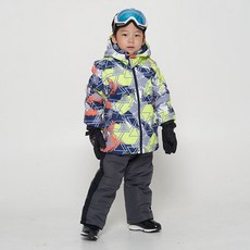 F-leader 兒童幾何配色滑雪服套裝