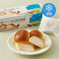 아침미소목장 우유로 만든 딸기 생크림빵 (냉동), 65g, 1개, 6개입