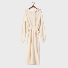 Chic Fox 女士Modea連帽長版洋裝, 奶油色