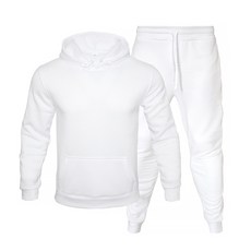 Market A 素色連帽T恤 + 運動褲套裝