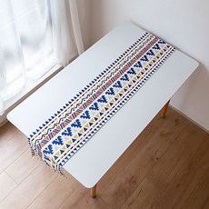 Market A 圖案布藝櫥櫃電視櫃綁帶桌旗, TYPE2, 32 x 190 cm