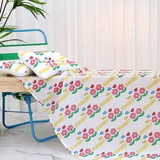 제이유니 유아용 시어서커 블랭킷 + 토들러 베개 세트, 데이지