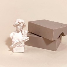 雙面立體豎琴女神像矽膠模具, 單一顏色