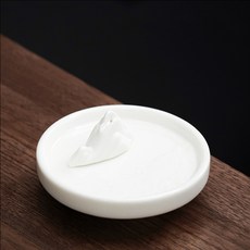 Bada&Mar 簡約陶瓷室內裝飾線香插座 香座, 白色山形