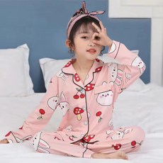 JOYMULTI MK 兒童卡通睡衣上下套裝