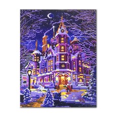 ADICO LED 寶石十字繡 DIY套組, 皇后鎮雪景, 1套