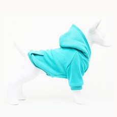 Jack Pet 刷毛素色狗狗帽T, 水藍色