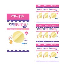 Uniart 簡易雙面膠帶 圓形 2cm 1500, 白色,黃色, 10個