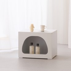 제이디퍼니처 국내제작 모디 390 다용도 수납 협탁 S, 1개, 화이트