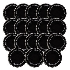 Button King 東大門鈕扣王 滴膠鈕扣 23mm, 18個, 黑鎳色