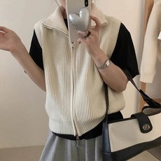 andstyle 女款Ian's兩穿高領針織背心 263264