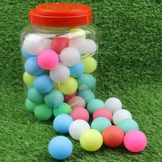 練習用彩虹桌球 40mm 60入組, 1套, 彩虹, 60個