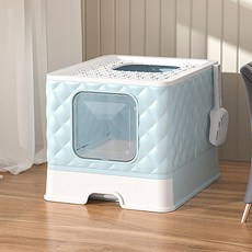 REDPUPPY 貓咪鑽石貓砂盆, 天空藍, 1個