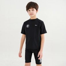 bayb BAY J 남아용 반팔 실내 수영복 + 파우치 세트