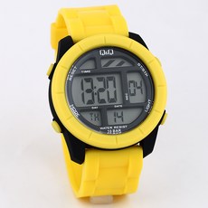 큐앤큐 패션 스포츠 10기압 방수 전자 시계 M123J