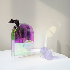 ABLE BAMBOO 華麗鏡面壓克力花瓶, 全息圖