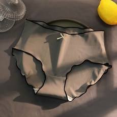 마이시즌 여성용 라인 배색 리본 햄라인 팬티 3종 세트