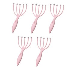 YOGO MOJI 頭皮按摩器, 5個, 粉紅色