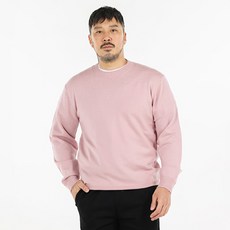 Bigeasy 男士大尺碼寬鬆版型經典可水洗圓領針織衫